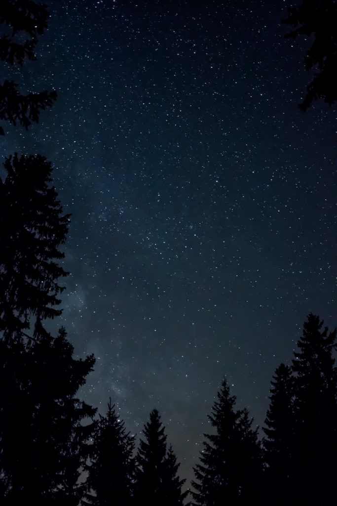 Night sky in le Communal (NE) / Switzerland