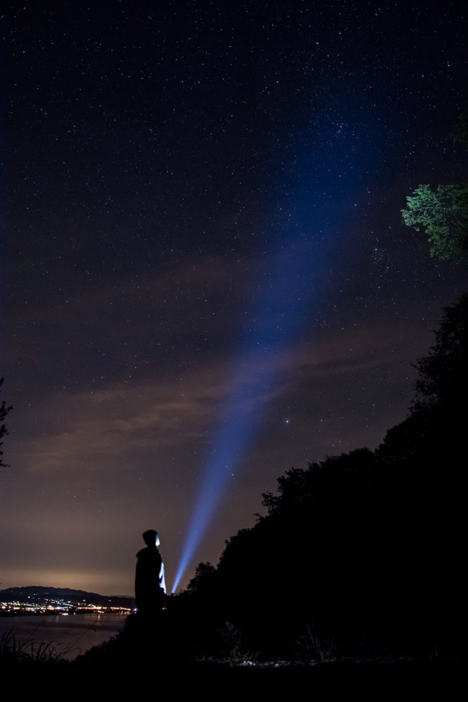 Night sky over the Lake Lucerne (NW) / Switzerland