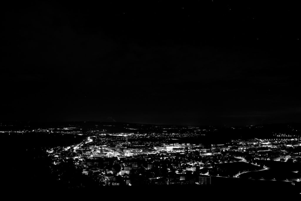 Zug at night (ZG) / Switzerland